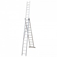 Kopėčios universalios EMX 3x12 pakopos 3,39/8,48m, Ecomax