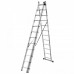 Kopėčios universalios EMX 3x12 pakopos 3,39/8,48m, Ecomax