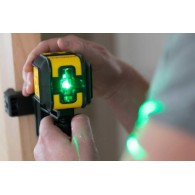 Lazerinis nivelyras CUBIX green su dėklu ir spaustuvu, Stanley
