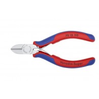 Žnyplės šoninio kirpimo, spyruoklė, dvispalvės, chromuotos, Knipex
