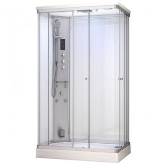 Garinė Dušo Kabina AMUE-AR1280-2L Balta 120x80 cm.