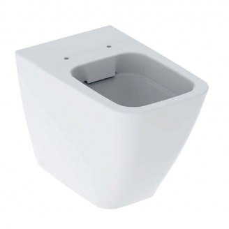 Geberit iCon Square Pastatomas WC Puodas, Priglaudžiamas Prie Sienos, Uždara Forma, Rimfree