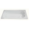 Plieninė vonia 20002 su Antislip 160x70 cm