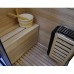 Sauna su hidromasažine dušo kabina AMO-1752 W 180x110 Kairė