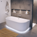 Vonia RIHO Desire Back2wall 180x84, Poliruota Su Oro Masažu