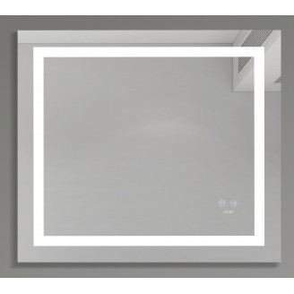 Veidrodis 45627 LED išmanus su funkcija nuo rasojimo, laikrodžiu ir termometru