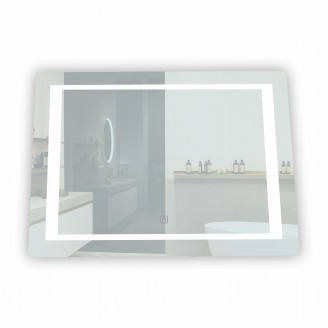 Veidrodis F902 LED išmanus su funkcija nuo rasojimo, laikrodžiu ir termometru