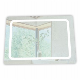 Veidrodis F908 LED išmanus su funkcija nuo rasojimo, laikrodžiu ir termometru