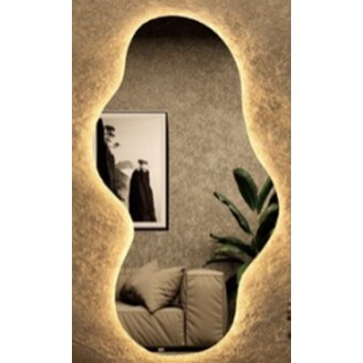 Veidrodis FORTUNE LED IŠMANUS su funkcija nuo rasojimo, laikrodžiu ir termometru