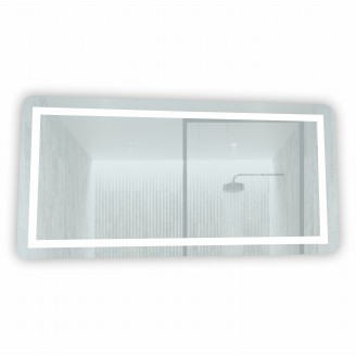 Veidrodis FS612 LED IŠMANUS su funkcija nuo rasojimo, laikrodžiu ir termometru