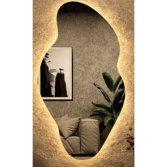 Veidrodis SANA LED IŠMANUS su funkcija nuo rasojimo, laikrodžiu ir termometru